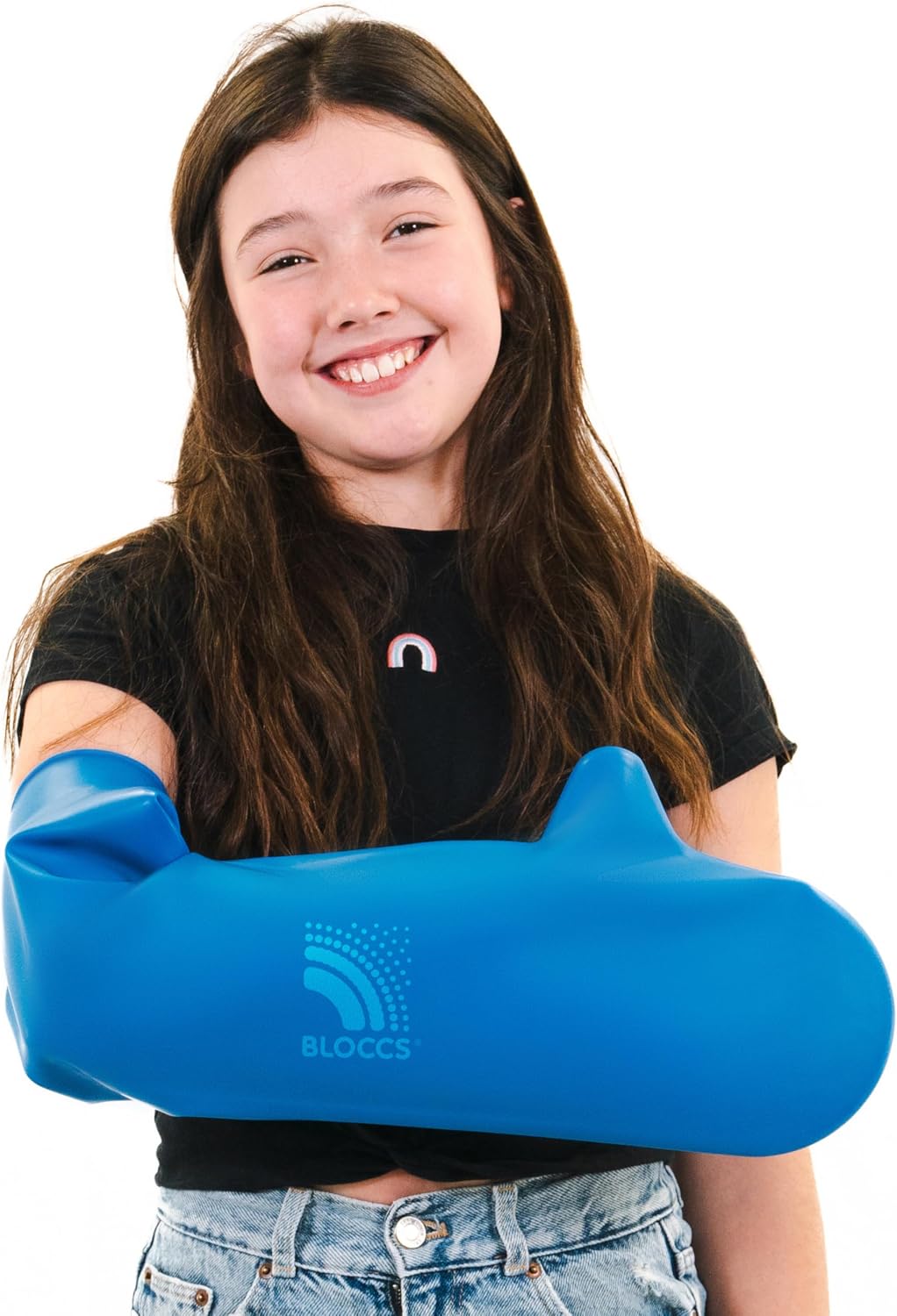 BLOCCS 100% Waterproof Cast Covers for Shower Arm Kids- Swim Cover, Cast Bag for Bath. Durable Cast Sleeve for Swimming - #CA79-L - Child Arm (Large)