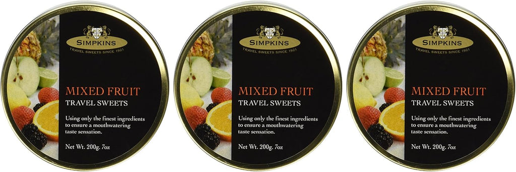 Simpkins Mixed Fruit Travel Sweets- .7 oz x 3 pack
