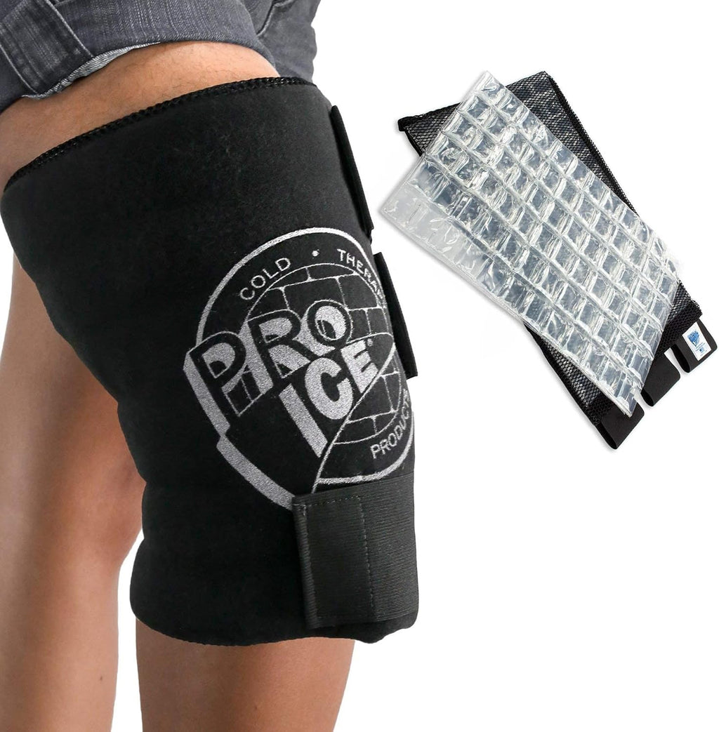 Pro Ice Cold Wrap for Left & Right Knee - Reusable Ice Packs for Injuries Included - Ideal for Knee Sprains, Swelling & Arthritis - PI 420