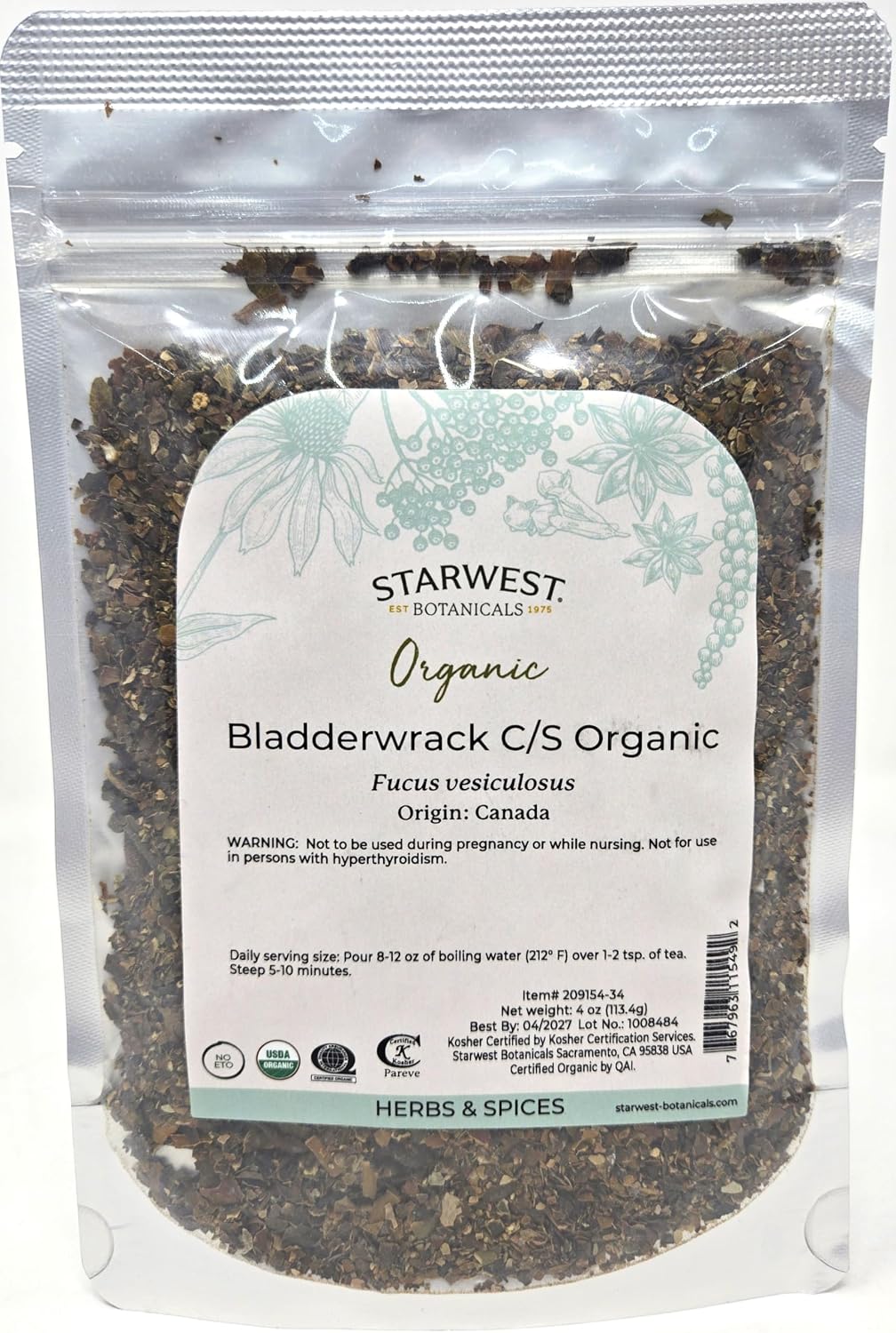 Bladderwrack Granules by Starwest Botanicals