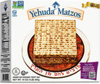 Yehuda Passover Matzo, 1lb | Crispy Matzo Crackers | Traditional Unleavened Bread | Kosher for Passover