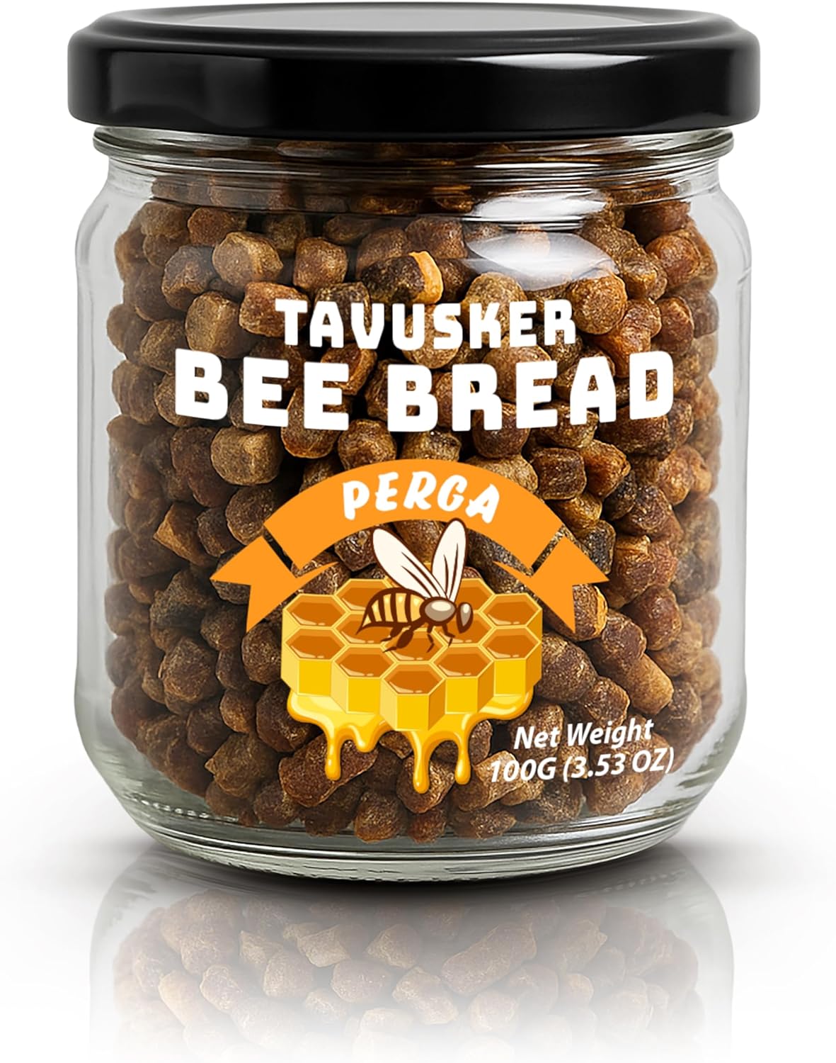 Tavusker Bee Bread 2026 Harvest, Fresh Perga Naturally Fermented Bee Pollen, Gluten Free 3.53 OZ (100G)
