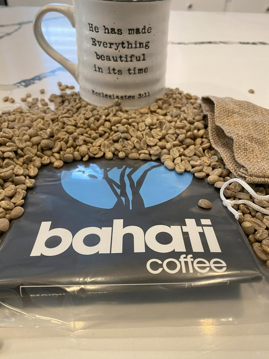 Kenya AA Grade Unroasted Green Arabica Coffee Beans from Kenyan Highlands - 100% Pure Coffee Beans With Optimal Flavor Freshness & Aroma - Handpicked, Washed & Sun Dried - 5 LB