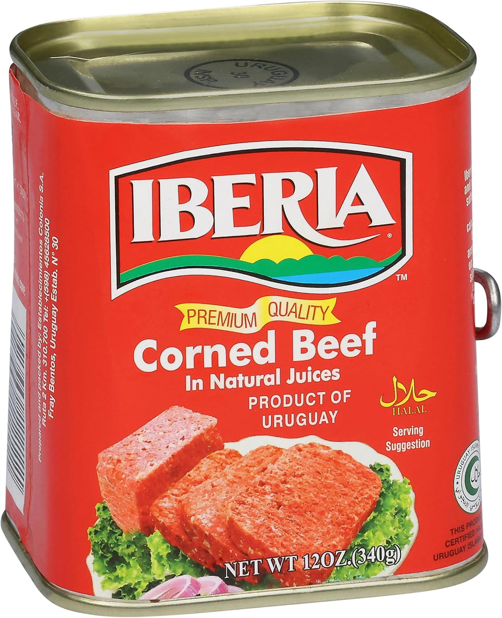 Iberia Corned Beef, 12 oz, Premium Quality Corned Beef With Natural Juices, Halal