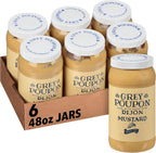 Grey Poupon Dijon Mustard (48 oz Jars, Pack of 6)