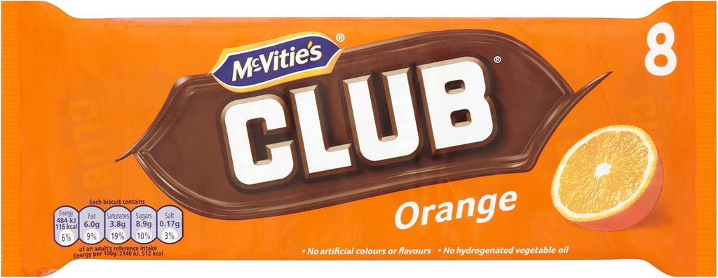 McVities Club Biscuits Orange