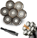 7D Blade Floating Replacement Heads for SHPAVER and Other Brand Head Shaver, Stainless Steel 7D Rotary Blades for Bald Men Rotary Shavers.