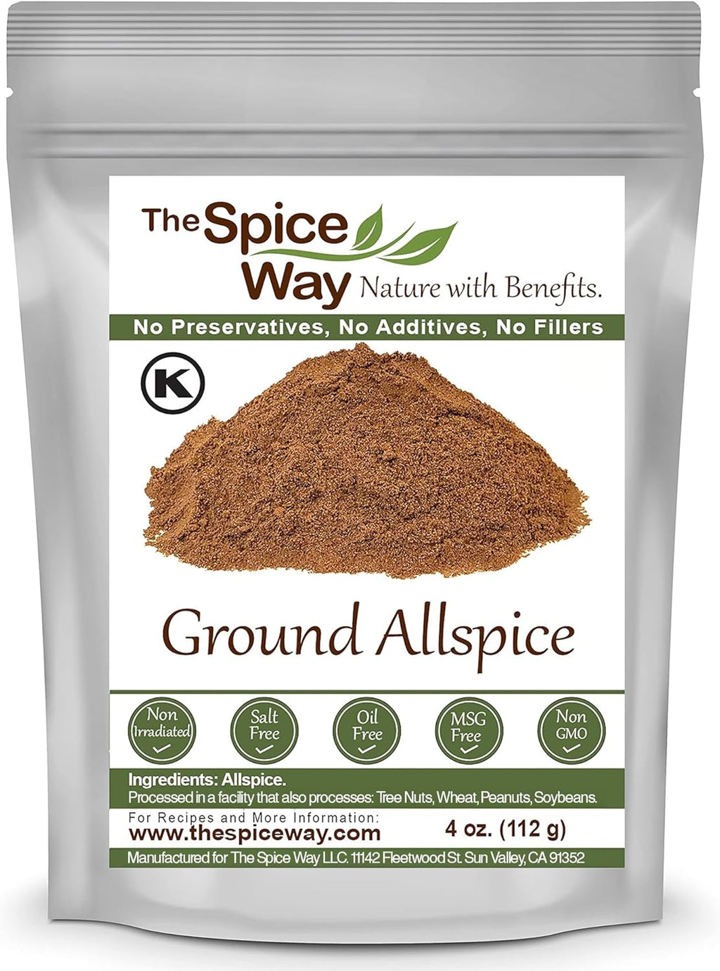The Spice Way Allspice - ground (4 oz) a multipurpose berry powder for curries, sauces, soups and even pastries