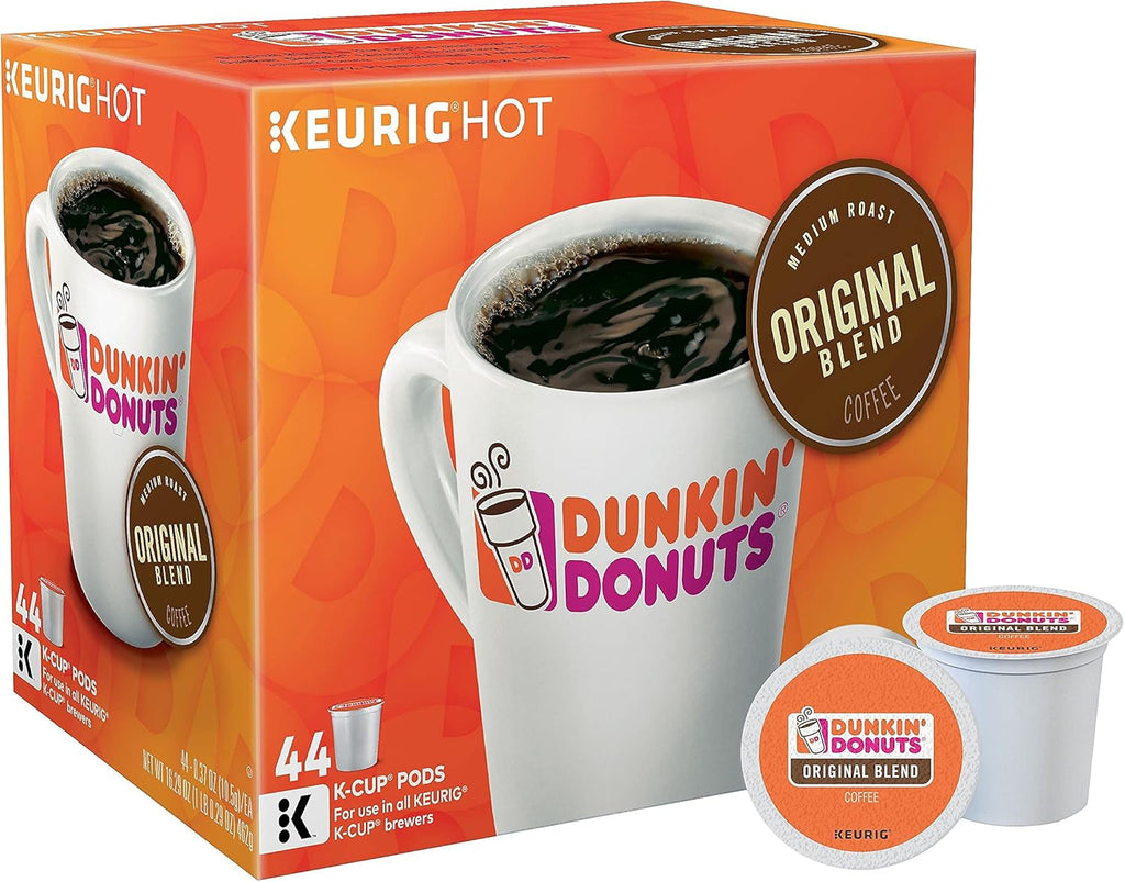 Dunkin' Donuts 2091512 Original Blend Coffee K-Cup Pods Medium Roast 44/Box (006933)