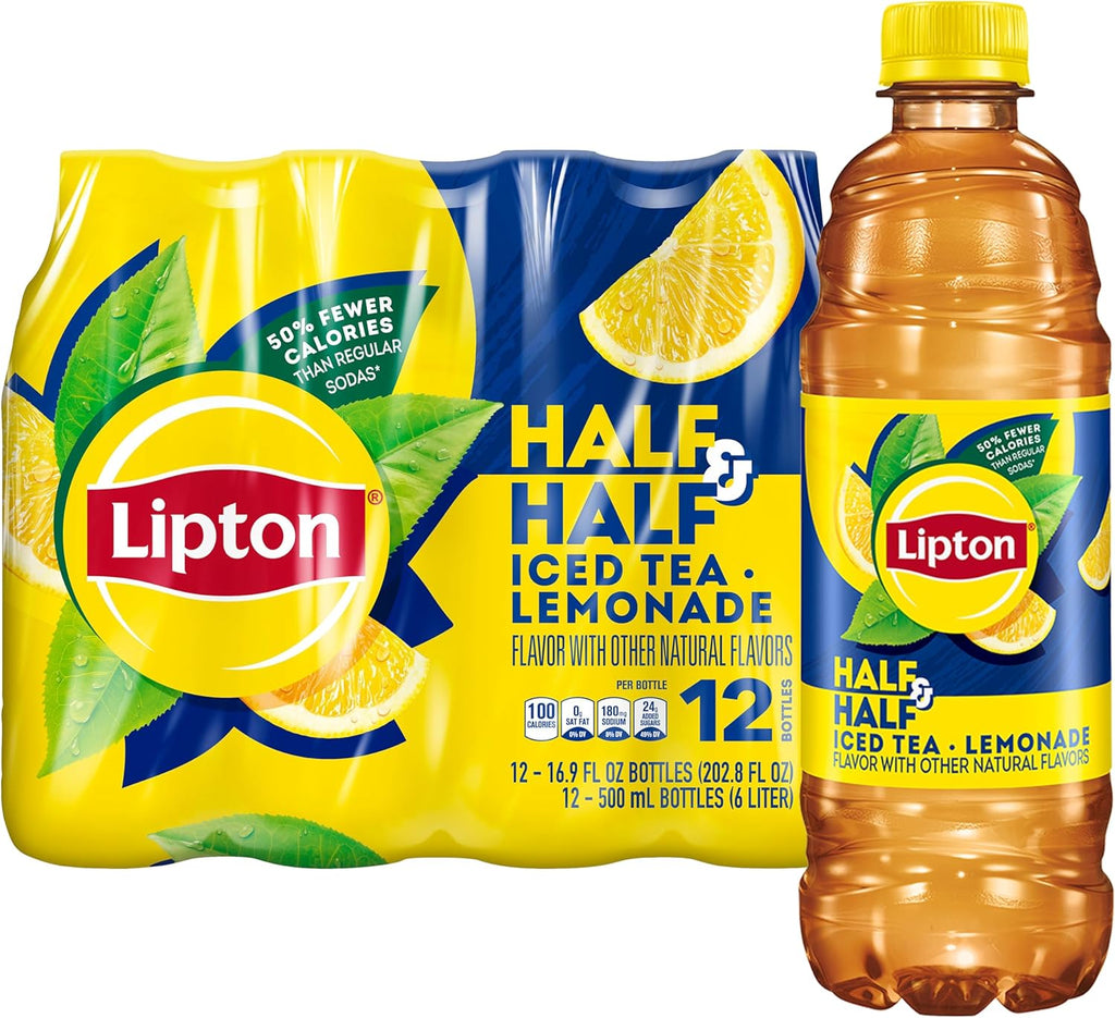 Lipton Iced Tea and Lemonade, 16.9 Fl Oz Bottles (Pack of 12)