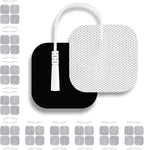 Santamedical TENS Unit Replacement Pads 2x2 40 Pcs Premium Reusable Electrode Pads - Self Adhesive Electro Therapy Patches for Electrical Stimulation - Non Irritating Stim Pads Design