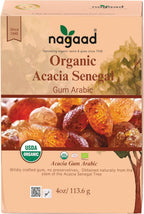 Nagaad USDA Organic Certified Acacia Senegal Gum Arabic – 4 Oz | 100% Pure Natural Gum – Food Grade Organic Acacia Gum for Smoothies, Cooking, Baking, Watercolor, Cosmetics & Emulsifying.