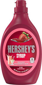 HERSHEY'S Strawberry Syrup, 22 Ounce (Pack of 6)