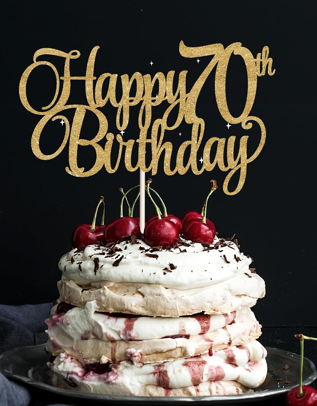 70th birthday decorations, 70th Birthday Cake Toppers Gold Glitter, 70 cake topper, 70th Birthday Cake Topper, 70 Decorations for Cake, 70 Birthday Decorations