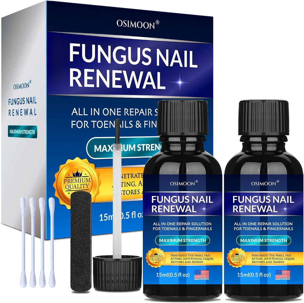 Advanced Toenail Fungus Treatment – Helps Reduce Thick, Yellow Nails & Maintain Healthier Toenails Over Time, Toe Nail Fungus Treatment Extra Strength 2pcs x15ml.