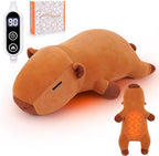 Electric Heating Pad for Cramps & Menstrual Pain Relief,14''Capybara Stuffed Animal Plush Heating Pad,USB Powered Portable Plush Heated Stuffed Animals for Neck/Back/Shoulder,Gift for Women Wife Girls