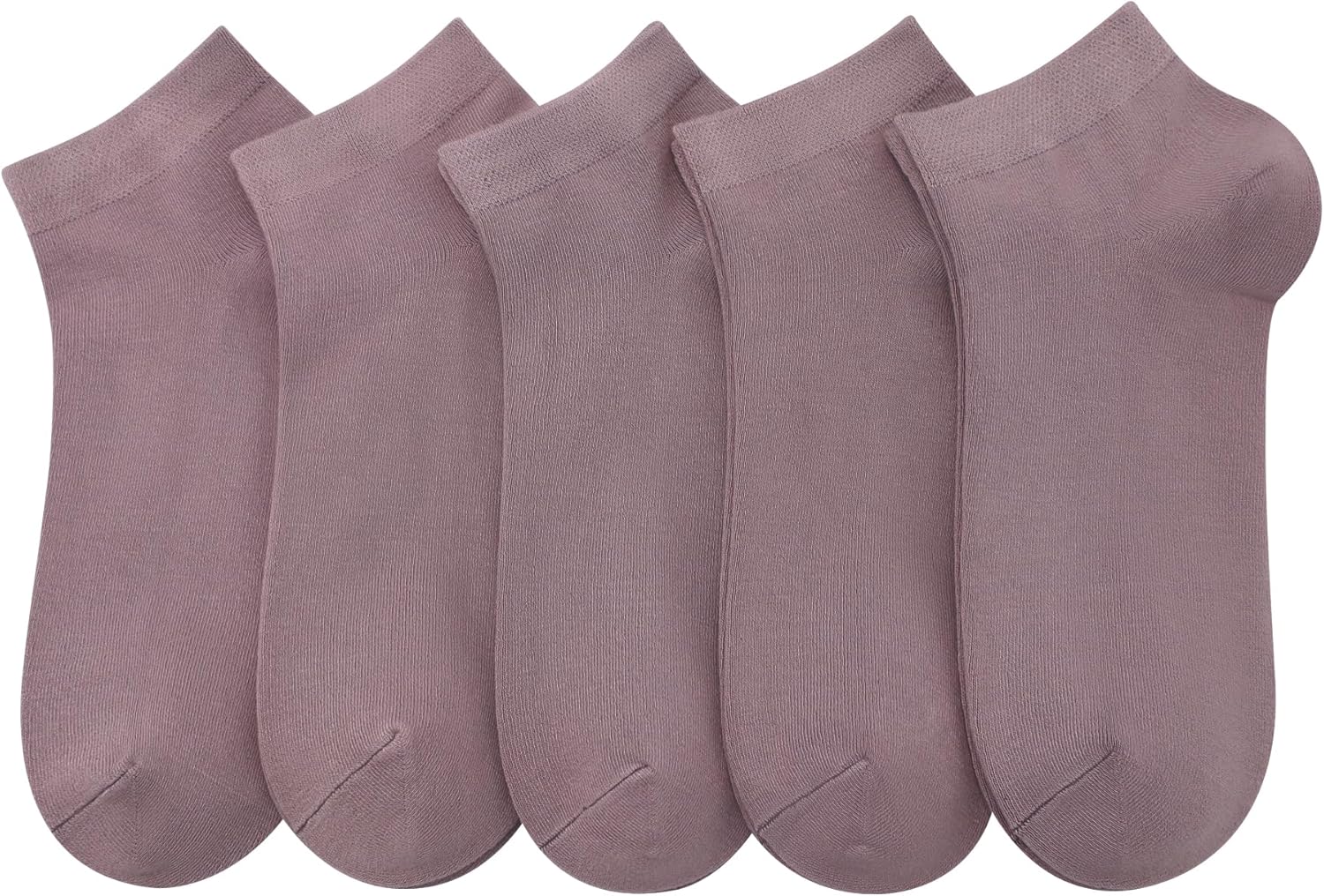 SERISIMPLE Women Viscose Bamboo Ankle Socks Low Cut Thin Sock Lightweight Pastal Color Soft Sock 5 Pairs