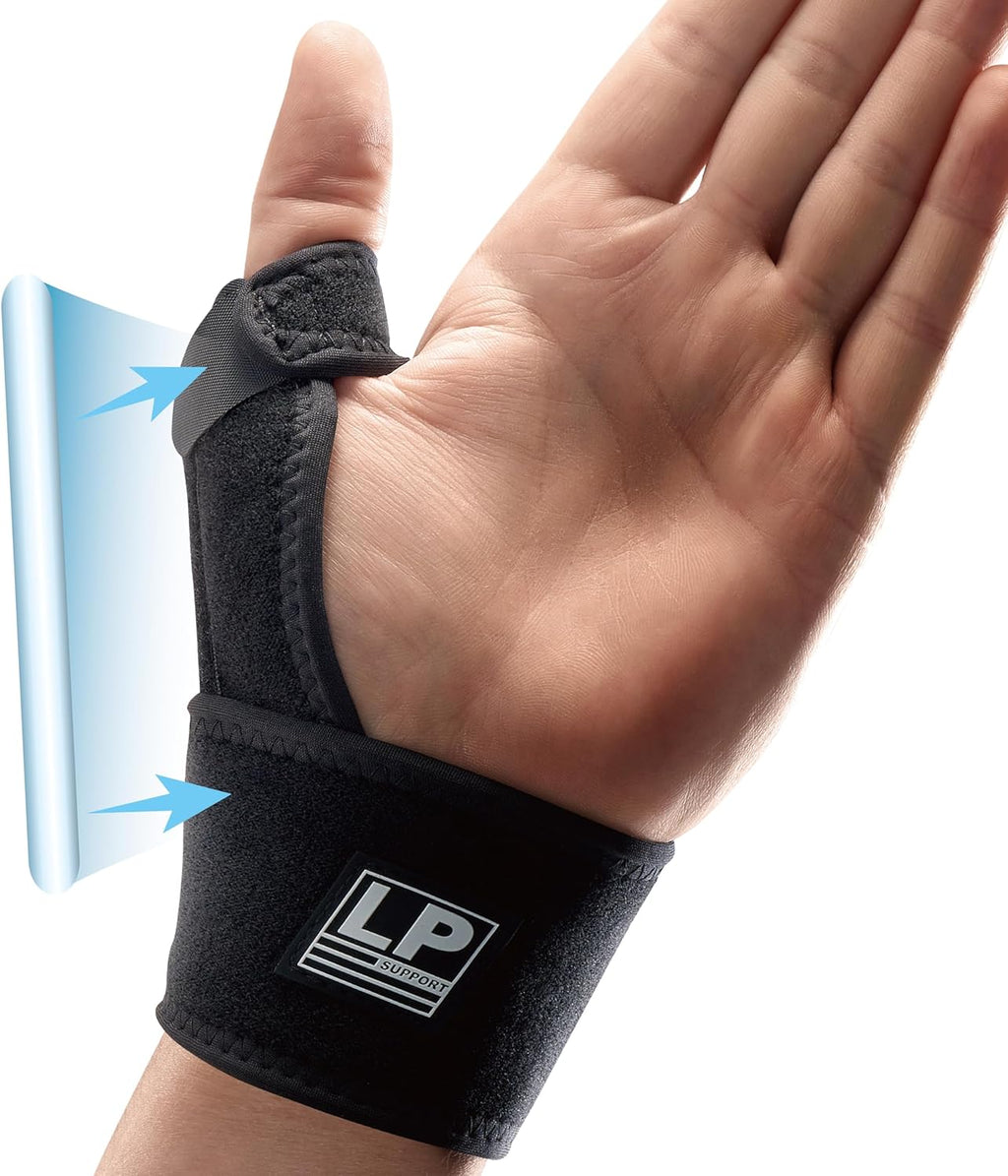 LP 563CA Thumb Splint Stabilizer – Adjustable Wrist Brace Support for Sprained Pain Relief, de Quervain's Tenosynovitis, Arthritis, Tendonitis & Trigger Finger – Fits Left & Right Hand, One Size (1 Pack)