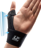 LP 563CA Thumb Splint Stabilizer – Adjustable Wrist Brace Support for Sprained Pain Relief, de Quervain's Tenosynovitis, Arthritis, Tendonitis & Trigger Finger – Fits Left & Right Hand, One Size (1 Pack)