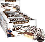 FITCRUNCH Snack Size Protein Bars, World’s Only 6-Layer Baked Bar, Just 3g of Sugar & Soft Cake Core (9 Count, Milk & Cookies)