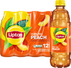 Lipton Peach Iced Tea, 16.9 Fl Oz Bottles (Pack of 12)