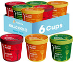 Hethstia Konjac Noodle, 6-Pack Pre-cooked Low Carb Shirataki Pho Soup Variety Flavor (Chicken, Spicy Curry, Spicy Beef)- Low-Calorie, Sugar-Free, Vegan, Gluten-Free, 34.32oz Keto-Friendly Asian Meal