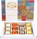 Ghasitaram Gifts Diwali Gifts Happy Diwali Box of Assorted Bites 12 pcs