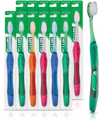 GUM Technique Deep Clean Toothbrush - Compact Soft - Soft Toothbrushes for Adults with Sensitive Gums - Extra Fine Bristles, 1ct (12pk)