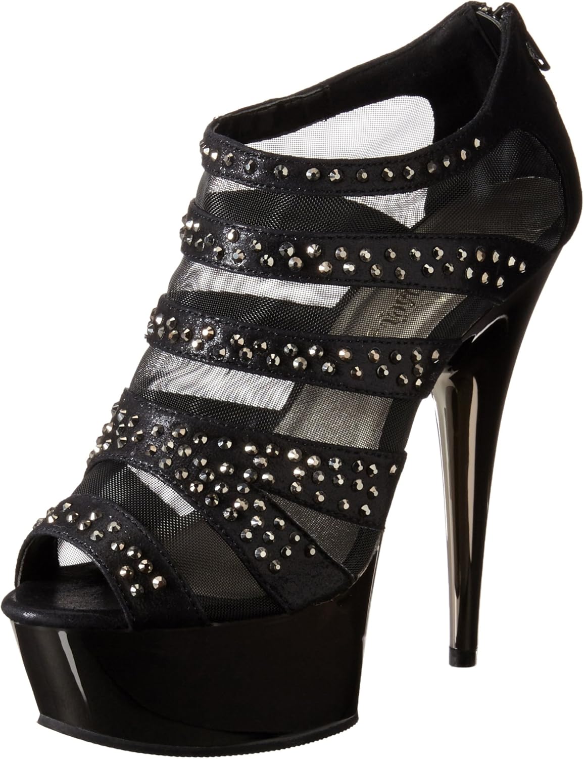 Pleaser Women's Delight-8/BVS/PWCH Platform Sandal