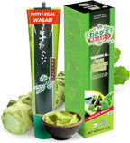 Wasabi-O Real Wasabi Paste - Authentic Japanese Fresh Wasabi Root - Mild Heat - Squeeze Tube for Sushi, Sauce, Mayo, Seafood - 1 x 1.52 Oz