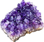 Top Plaza Natural Amethyst Geode Cave Healing Crystal Stones Rock Cluster Druzy Witchcraft Raw Amethyst Gemstone Specimen (0.44-0.66 Pound)