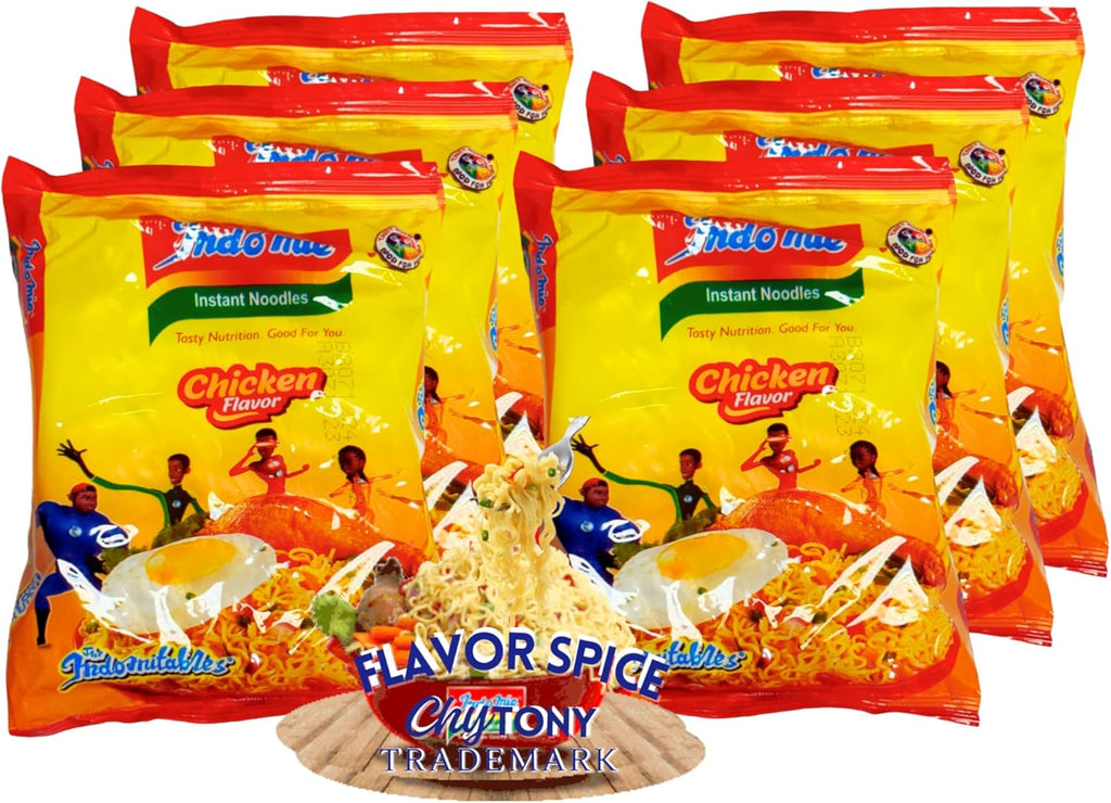 Nigeria Indomiiee Chicken Noodles Flavor 70g (6 Packs)