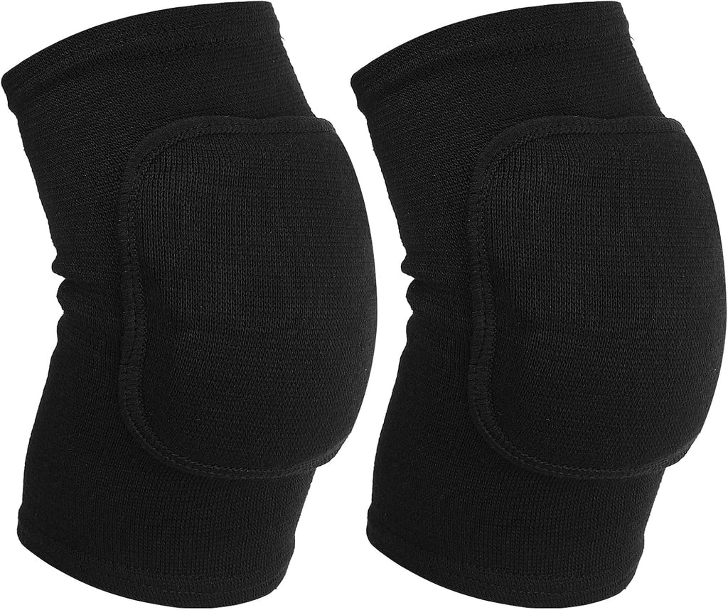 1 Pair Volleyball Elbow Pads, Arm Brace Pads Elbow Protector Strap Support Fitness Arm Protector Compression Breathable with Padded for Men and Women (Black, S, Suitable weight:110-176lb)