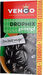 Venco Liquorice Drop Mix, Assorted (Gemengd), Sweet, Salt, Soft & Hard, 475 g (16.8 oz), 1 Box