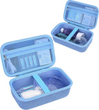Asthma Inhaler Case Portable Nebulizer and Spacer Storage for Kids and Adults - Travel Carrying Case for Masks, Inhaler Holder (Case Only)(Blue)