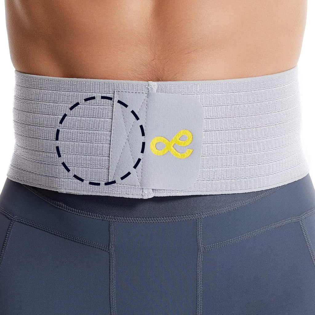 Umbilical Hernia Belt for Men & Women, Abdominal Binder Adjustable Truss Support with Compression Pads for Naval, Ventral, Incisional, Epigastric, Belly Button Hernias, Pre Post Surgery,Super Breathable-XL