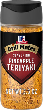 McCormick Grill Mates Seasoning, Pineapple Teriyaki, Grilling Seasoning for Adding Savory-Sweet Teriyaki Flavor to Pork, Chicken, or Seafood, 3.5 oz
