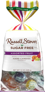 Russell Stover Sugar Free Assorted Fruit Hard Candies, 12 oz. Bag