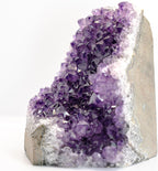 Natural Amethyst (4 lb to 5 lb) - 4.5" to 9" Height - Crystal Clusters Stone from Uruguay Raw Geode Quartz - Deep Purple Color