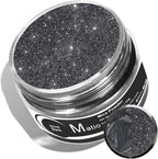 Matio Silver Black Mica Powder for Epoxy Resin, 1.8oz/ 50g Pearlescent Effect Mica Powder Natural Color Pigment for Soap Making, Bath Bomb, Candle Dye,Resin Craft,Paint,Nails Art,Jewelry,Slime Pigment