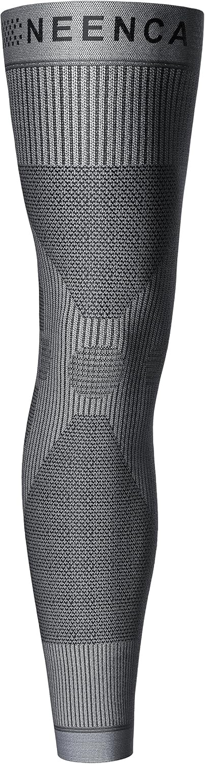 NEENCA Compression Leg Sleeve - Long Knee Sleeve, Ultra-thin Leg Sleeve with Graphene Ions Infused Fabric for Knee Pain Relief, Swelling, Arthritis, Poor Circulation, Runner, Sports - FSA/HSA Approved