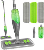 Spray Mop for Floor Cleaning - Wet Dry Hardwood Floor Mops with 3 Microfiber Washable Pads for Swiffer Powermop - Flat Mop with Sprayer for Tile Wood Laminate Vinyl Marble Kitchen
