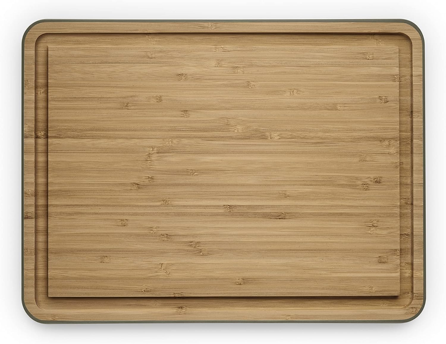 EVA SOLO | Green Tool Bamboo Cutting Board with Juice Groove | Anti-slip with silicone pads and deep juice groove | FSC-certified bamboo | Danish Design & Functionality