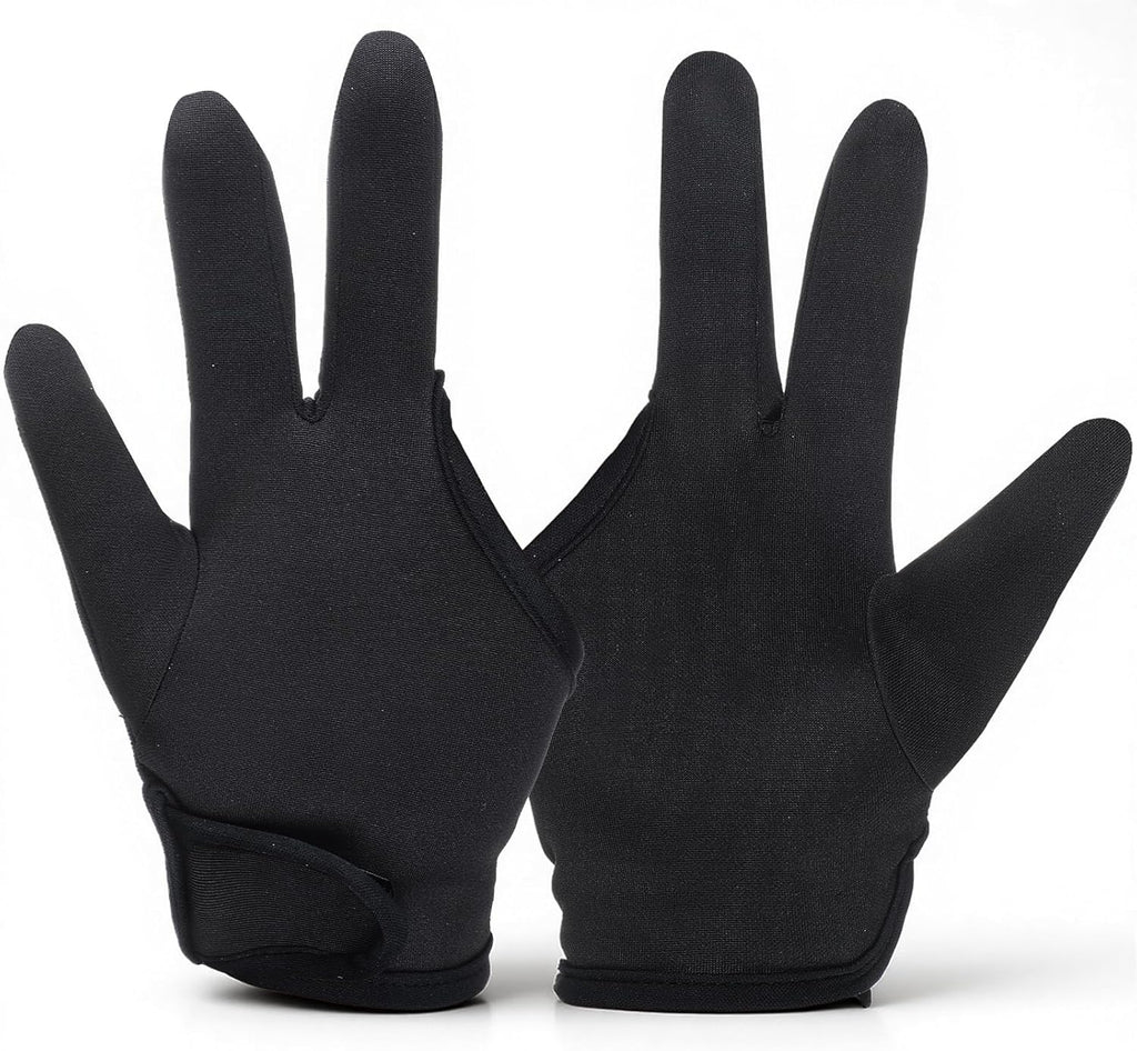 InnoHHustle 2 PCS Heat Resistant Gloves for Hair Styling, 3 Finger Professional Curling Iron Barber Glove Reusable Straightener Hair Dye Heat Protector Gloves for Curling Wand Flat Iron