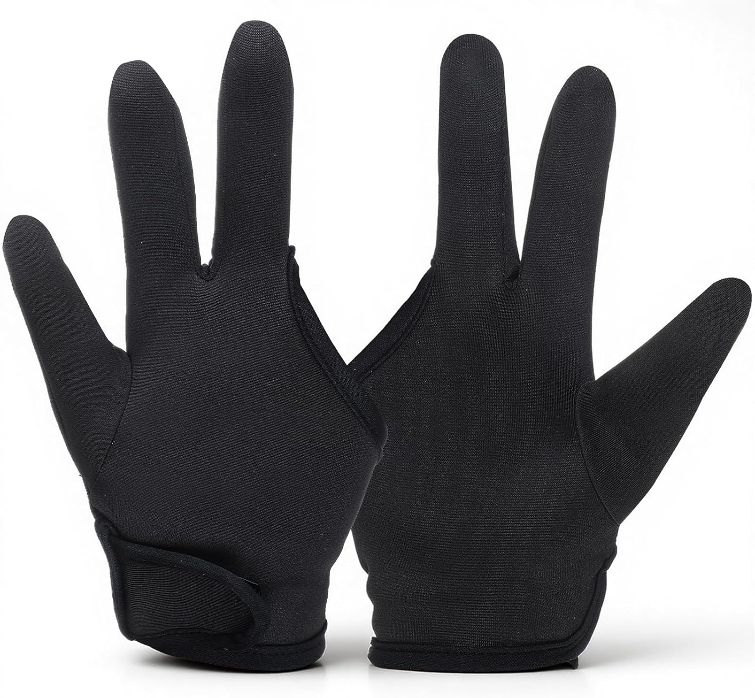 InnoHHustle 2 PCS Heat Resistant Gloves for Hair Styling, 3 Finger Professional Curling Iron Barber Glove Reusable Straightener Hair Dye Heat Protector Gloves for Curling Wand Flat Iron