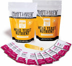 Craft A Brew - Mead Yeast Nutrient Bundle - Lalvin D47 Yeast - For Fermentation - Home Brewing Ingredients - Mead Making Supplies - Yields 10 Gallons