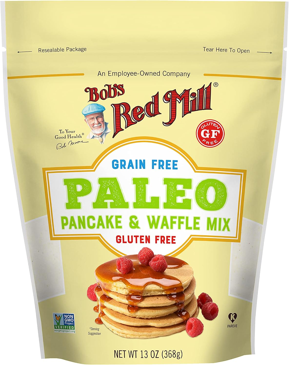 Bob's Red Mill Paleo Pancake, 13oz (Pack of 1) - Non GMO, Paleo Friendly, Kosher