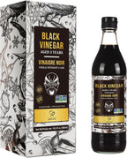 Soeos Chinkiang Vinegar 16.9 fl oz (500ml), 3 Years Aged, Naturally Fermented, Mature Aged Black Vinegar, Chinese Black Vinegar, Zhenjiang Vinegar, Black Rice Vinegar, Black Vinegar Chinese.