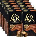 L'OR Espresso Capsules, 100 Count Colombia, Single-Serve Aluminum Coffee Capsules Compatible with the L'OR BARISTA System & *Nespresso Original Machines