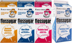 Cotton Candy Floss sugar Mix Flavors | Pack Of 4 | Banana, Blue Raspberry, Bubble Gum and Birthday Cake Flavors | 1/2 Gallon Cartons